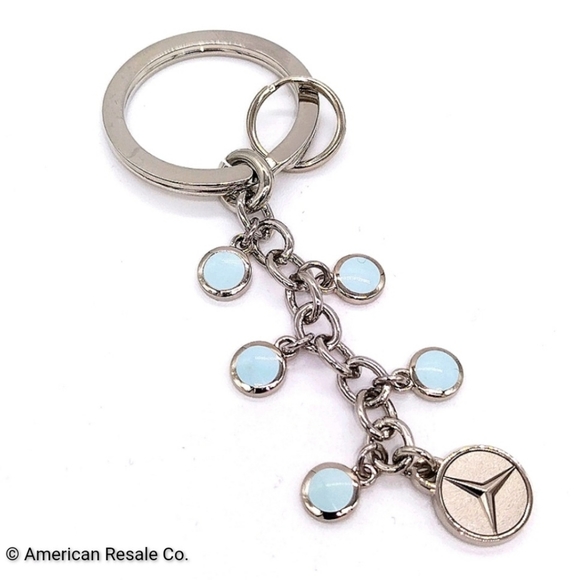 Mercedes Benz Accessories - Genuine Mercedes Benz Multi Charm Fob Keychain Fob Purse Charm Silver and Blue